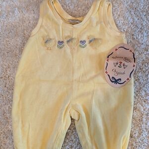 𝅺Rebecca Raggs Original Romper Yellow 18 months, Not Footed